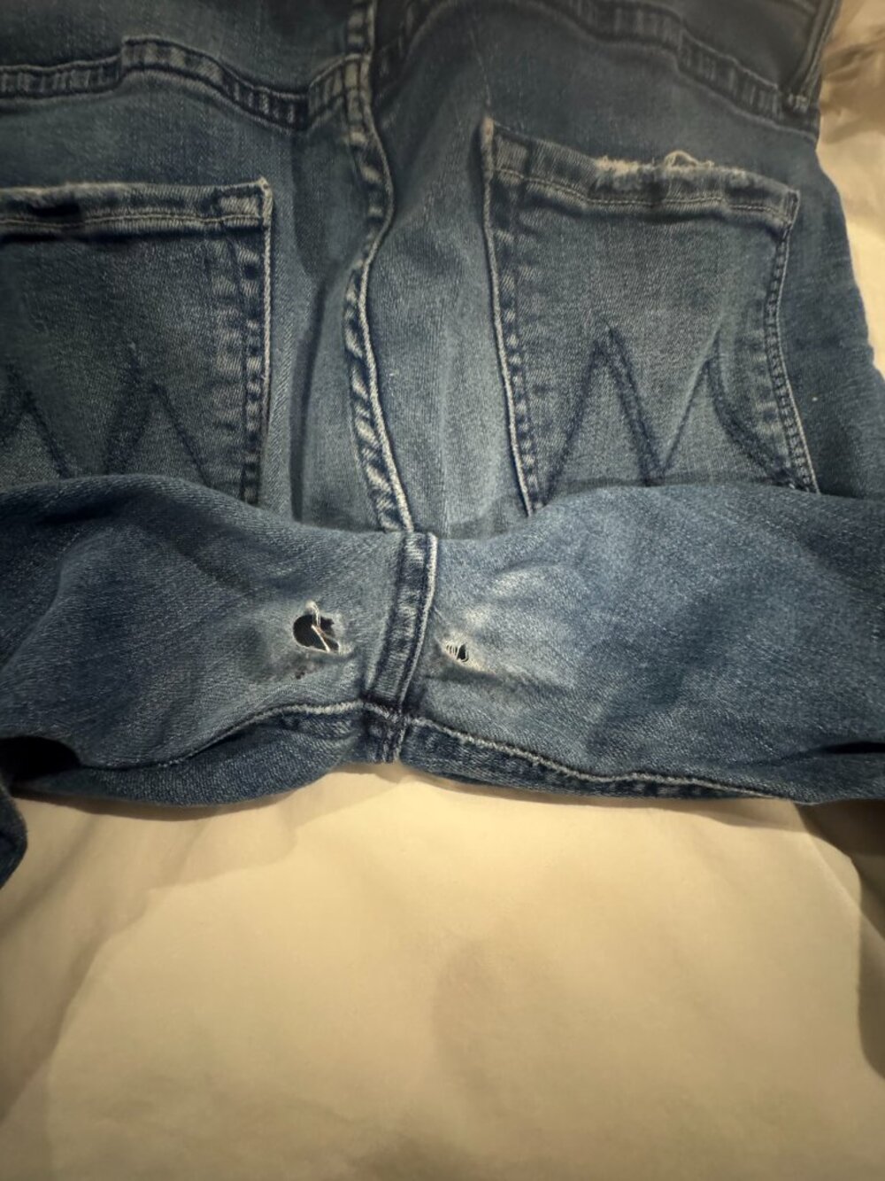 MOTHER Jeans, 3 pair of well worn, distressed jeans - Picture 15 of 15
